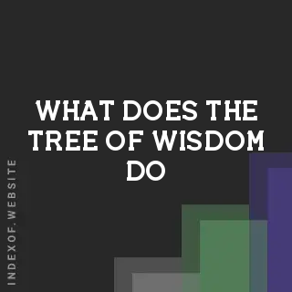 What does the “Tree of Wisdom“ do? Banners